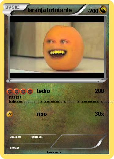 Pokemon laranja irrintante