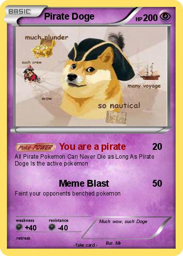 Pokemon Pirate Doge