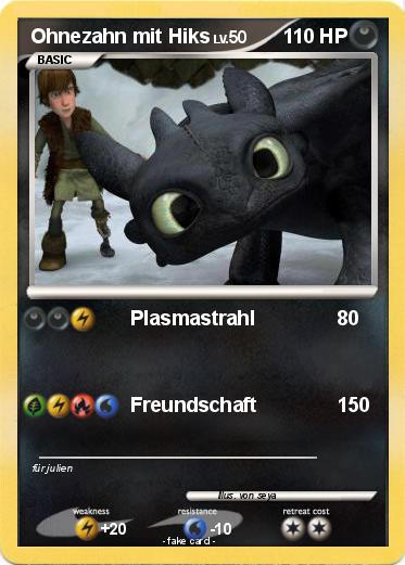 Pokemon Ohnezahn mit Hiks