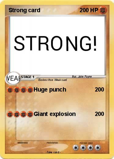 Pokemon Strong card