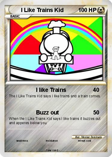 Pokemon I Like Trains Kid