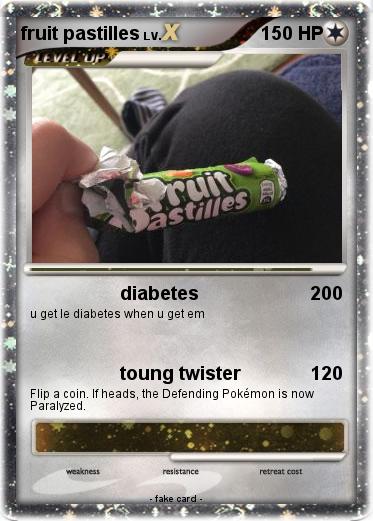Pokemon fruit pastilles