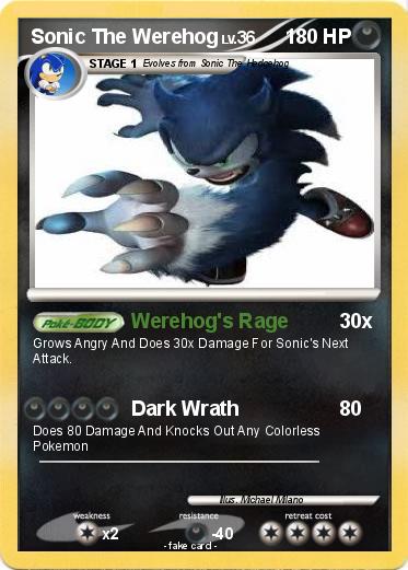 Pokemon Sonic The Werehog