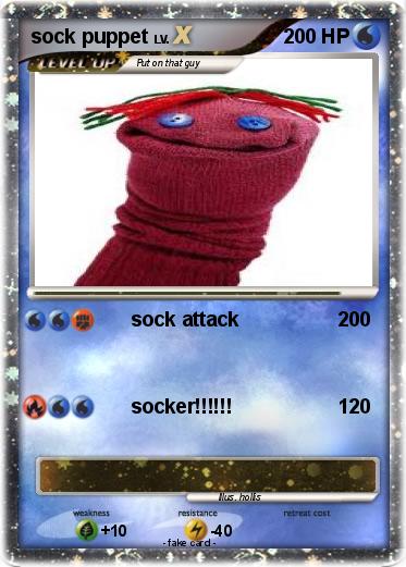 Pokemon sock puppet