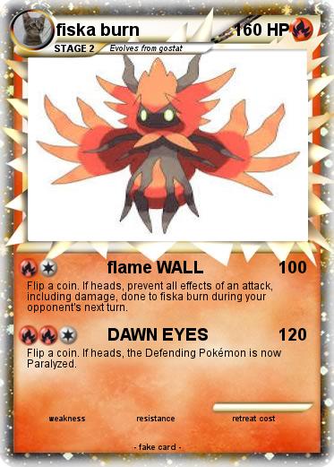 Pokemon fiska burn