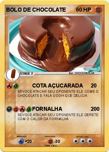 Pokemon BOLO DE CHOCOLATE