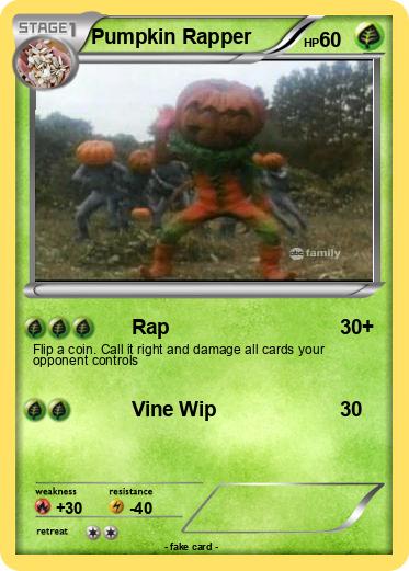 Pokemon Pumpkin Rapper