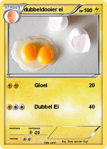 Pokemon dubbeldooier ei