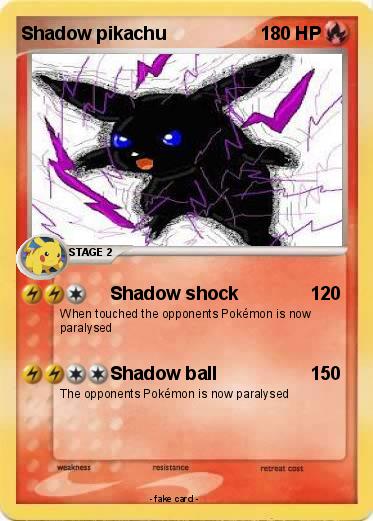 Pokemon Shadow pikachu