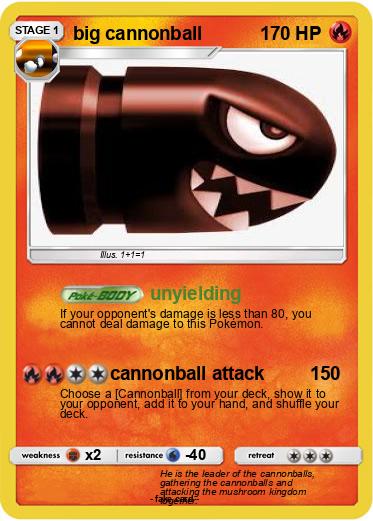 Pokemon big cannonball