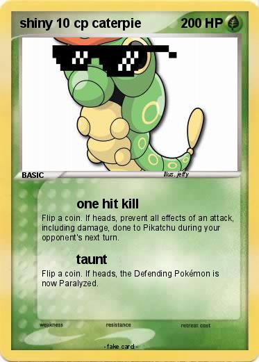 Pokemon shiny 10 cp caterpie