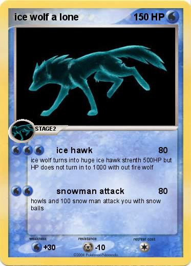 Pokemon ice wolf a lone