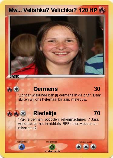 Pokemon Mw... Velishka? Velichka?