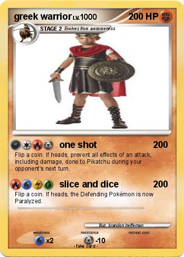 Pokemon greek warrior