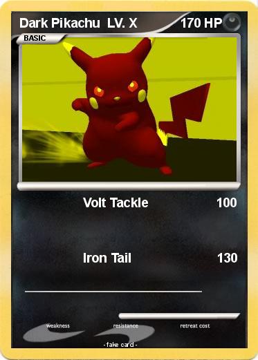 Pokemon Dark Pikachu  LV. X