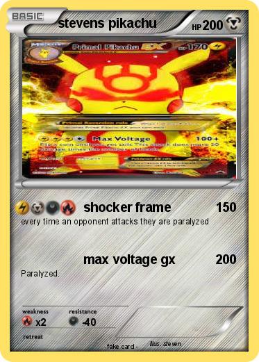 Pokemon stevens pikachu