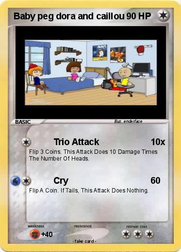 Pokemon Baby peg dora and caillou