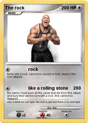 Pokemon The rock