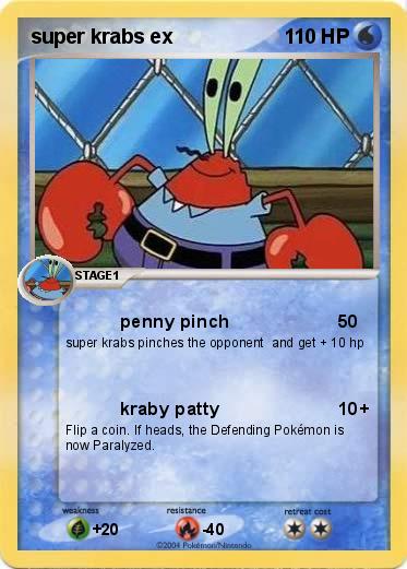 Pokemon super krabs ex