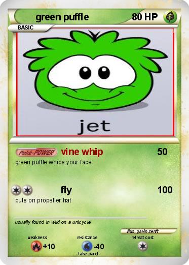 Pokemon green puffle