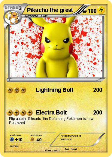 Pokemon Pikachu the great