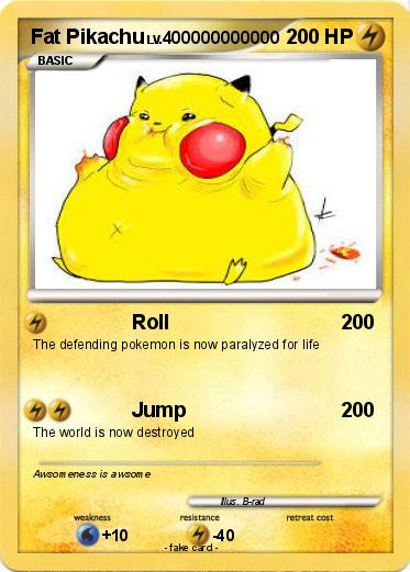 Pokemon Fat Pikachu