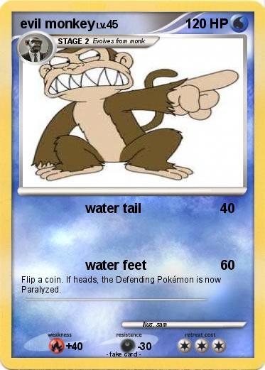 Pokemon evil monkey