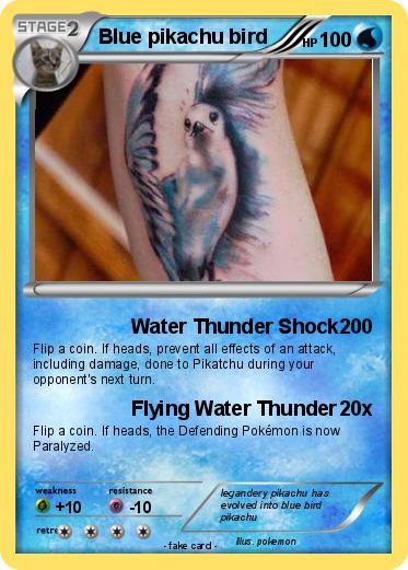 Pokemon Blue pikachu bird