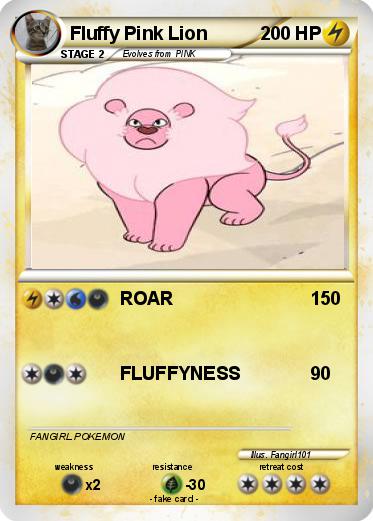 Pokemon Fluffy Pink Lion