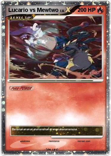 Pokemon Lucario vs Mewtwo
