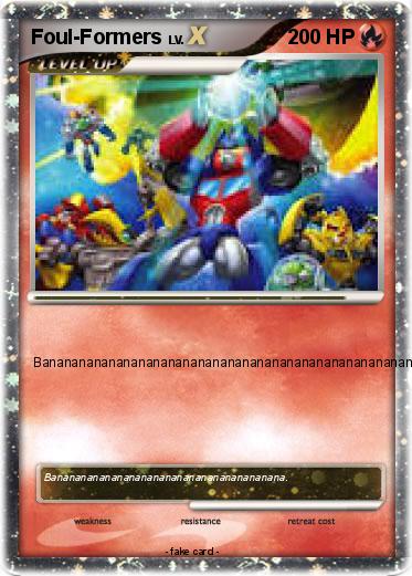 Pokemon Foul-Formers