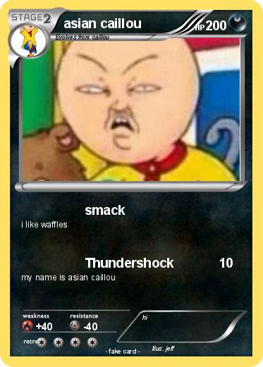Pokemon asian caillou