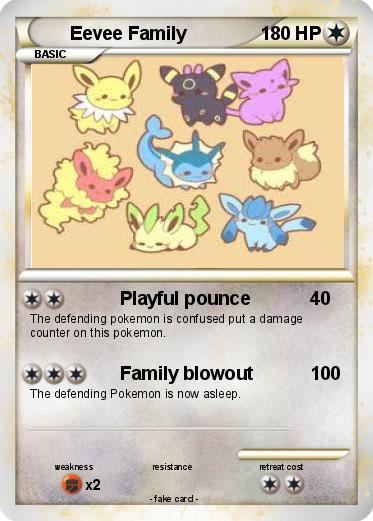 Pokemon Eevee Family
