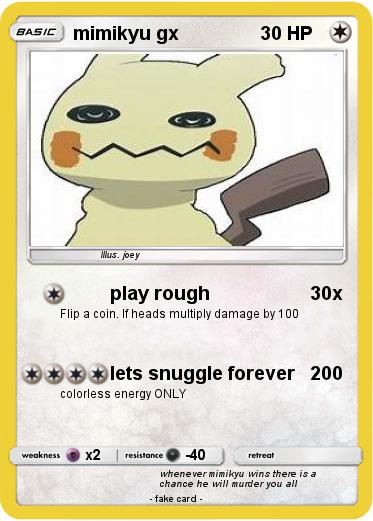 Pokemon mimikyu gx