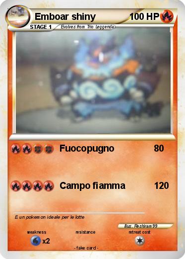 Pokemon Emboar shiny