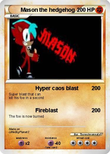 Pokemon Mason the hedgehog