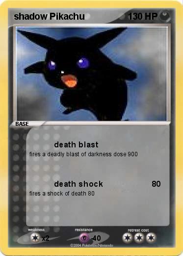 Pokemon shadow Pikachu