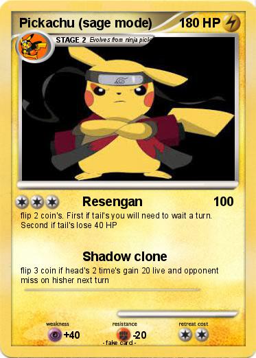 Pokemon Pickachu (sage mode)