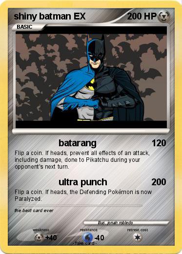 Pokemon shiny batman EX