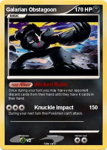 Pokemon Galarian Obstagoon