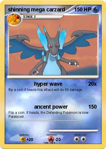Pokemon shinning mega carzard
