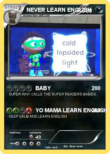 Pokemon NEVER LEARN ENGLISH