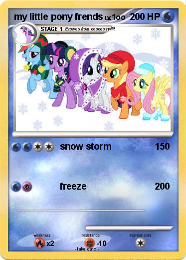 Pokemon my little pony frends