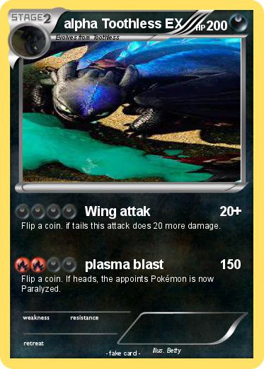 Pokemon alpha Toothless EX
