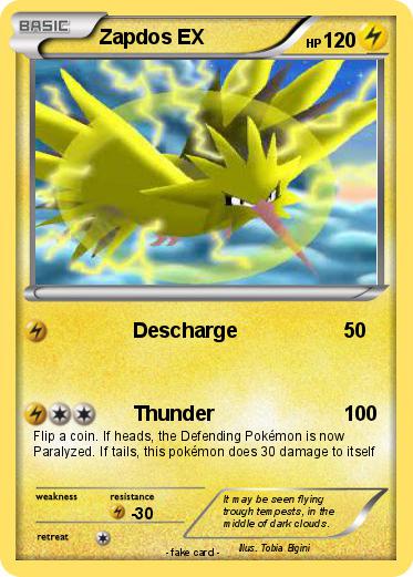 Pokemon Zapdos EX
