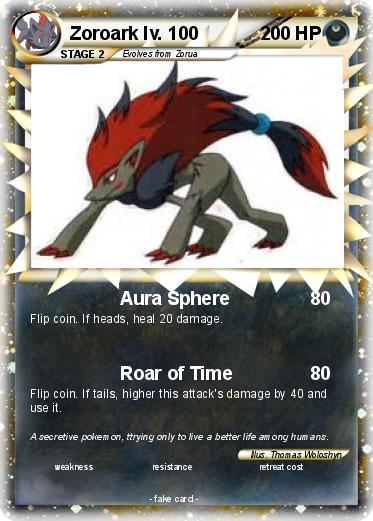 Pokemon Zoroark lv. 100