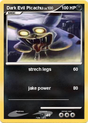 Pokemon Dark Evil Picachu