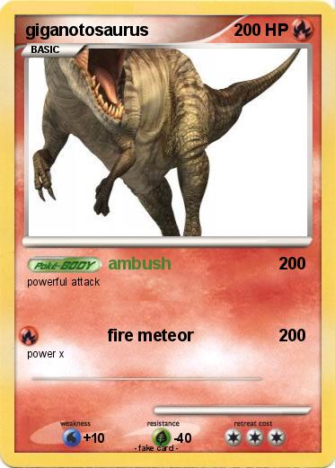 Pokemon giganotosaurus