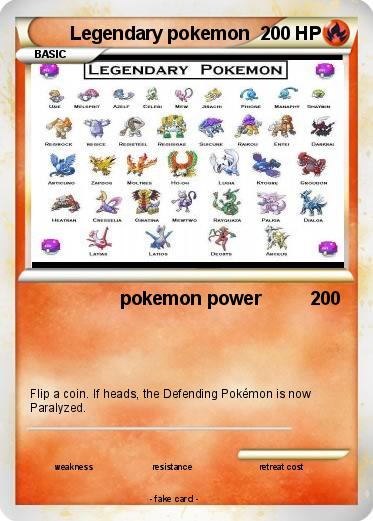 Pokemon Legendary pokemon