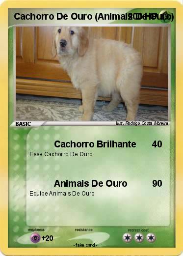 Pokemon Cachorro De Ouro (Animais De Ouro)